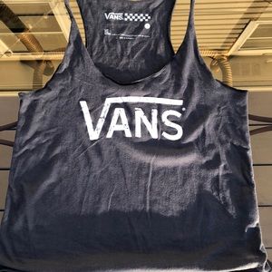 Vans grey/navy blue tank top